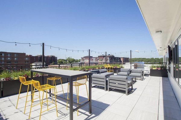 patio at Flats at 131 Apartments 