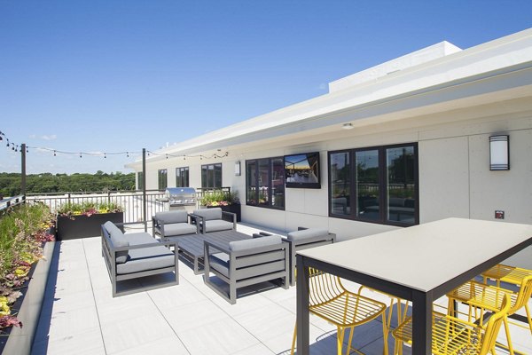 patio at Flats at 131 Apartments 