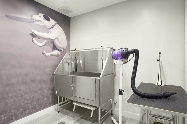 dog wash station at Flats at 131 Apartments 