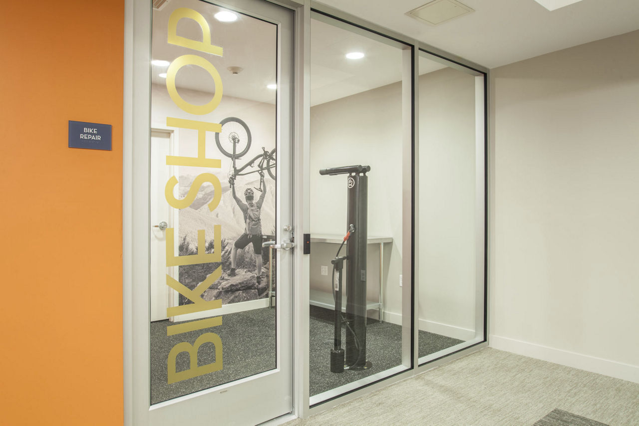 Bike room at The Beverly Collection: Flats At 131
