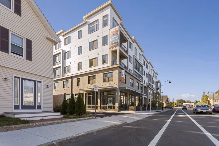 building at Link 480 Apartments