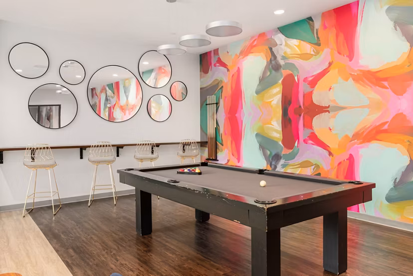 game room at Link 480 Apartments