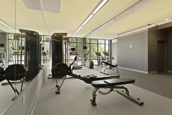 fitness center at Link 480 Apartments