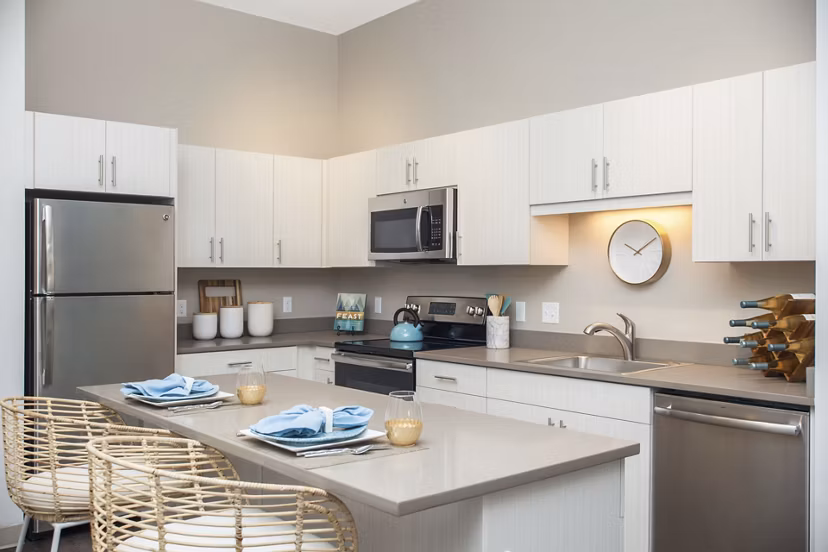 kitchen at Link 480 Apartments