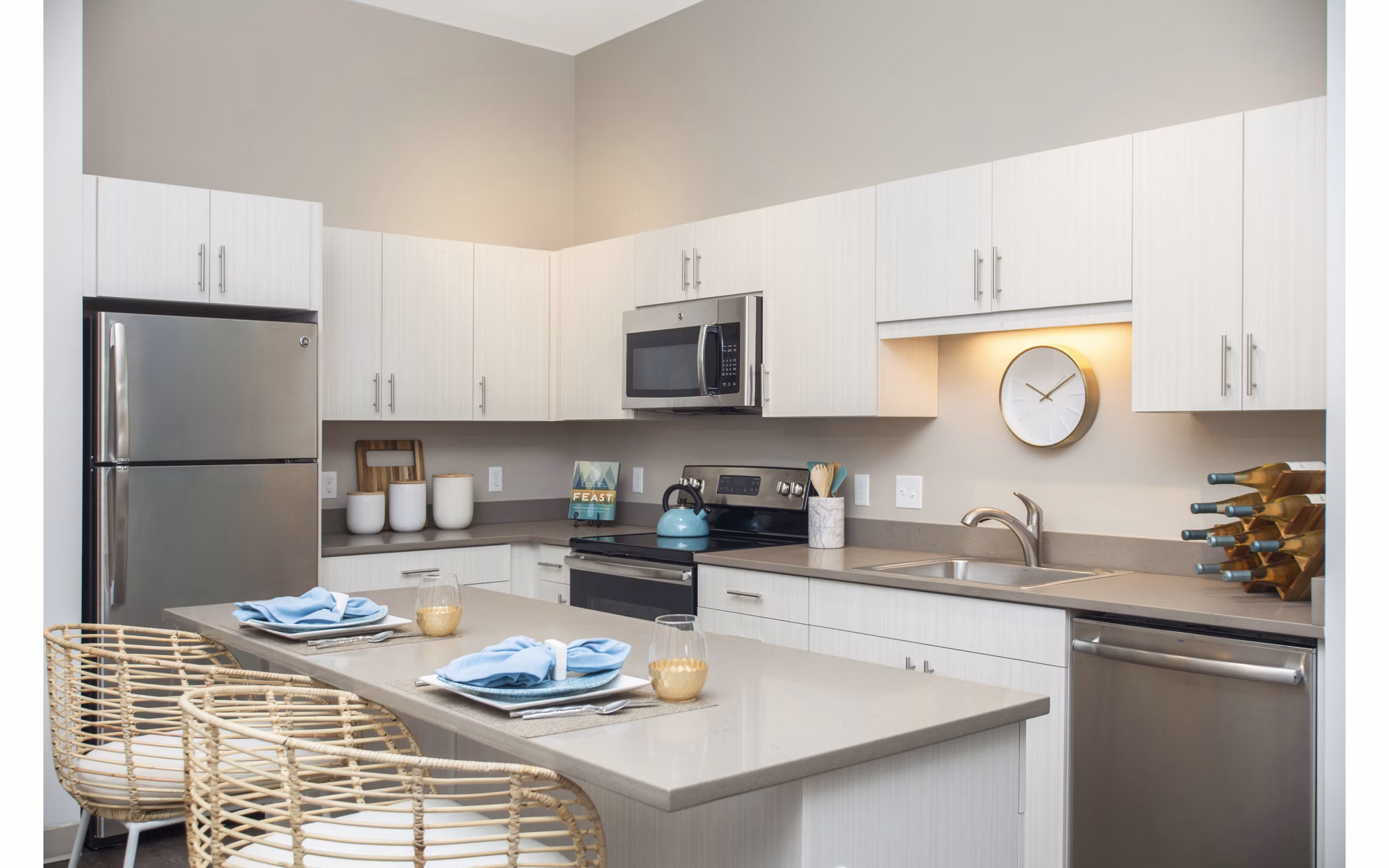 kitchen at Link 480 Apartments