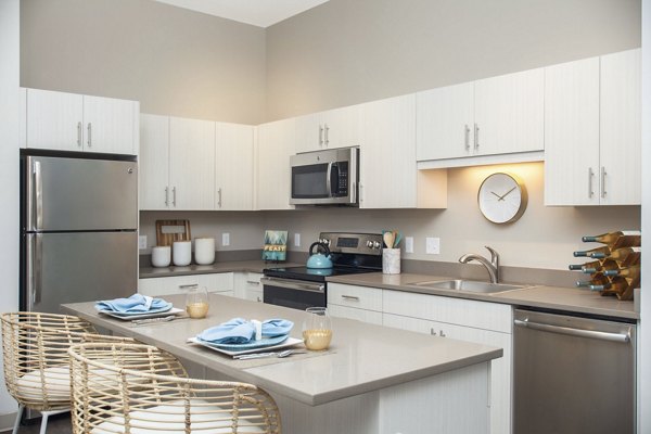 kitchen at Link 480 Apartments