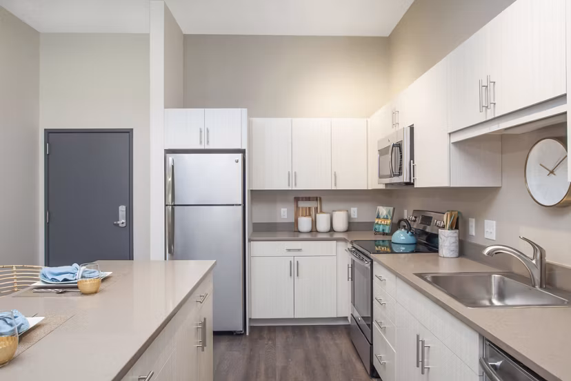 kitchen at Link 480 Apartments