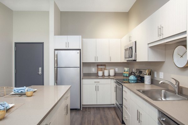 kitchen at Link 480 Apartments