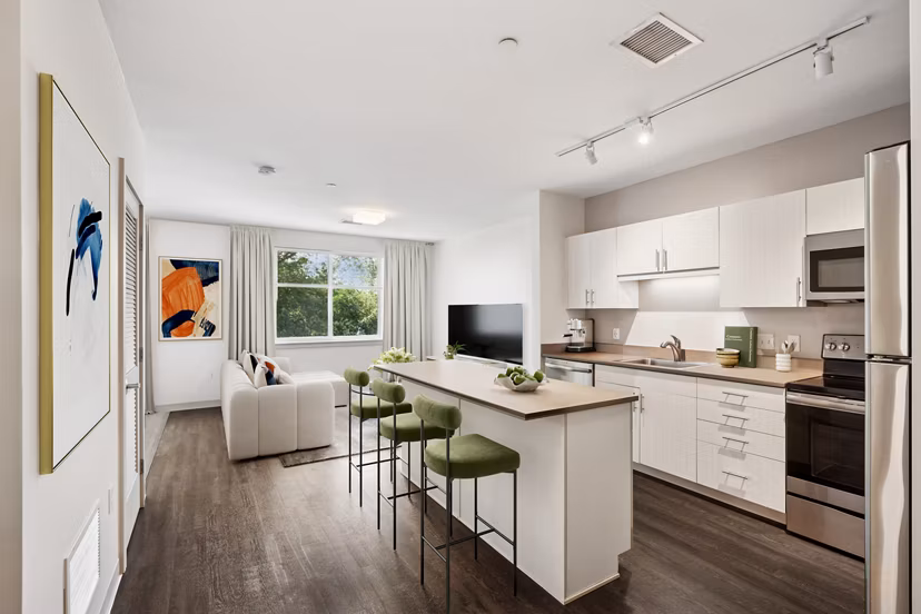 kitchen at Link 480 Apartments