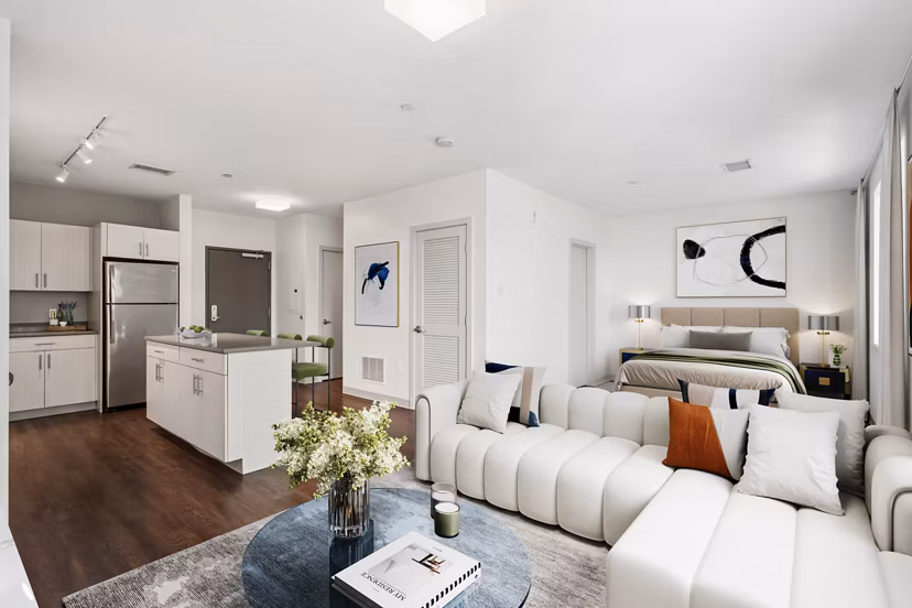 living room at Link 480 Apartments