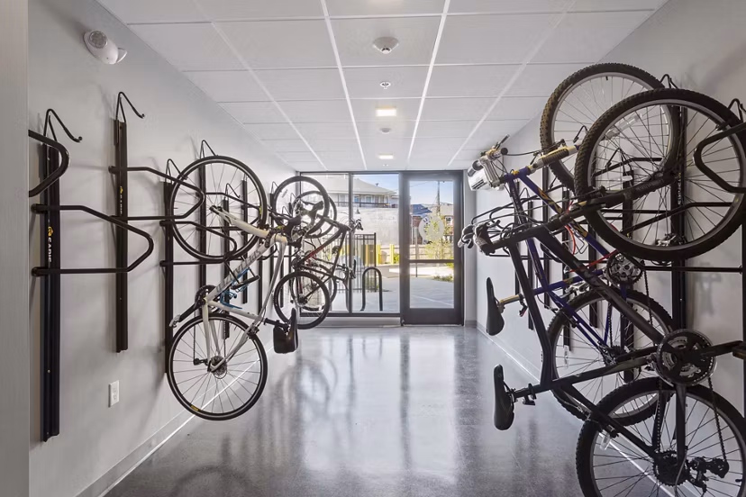 bike storage at Link 480 Apartments