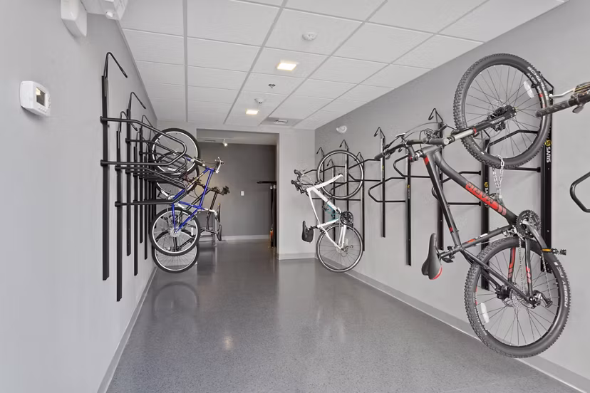 bike storage at Link 480 Apartments