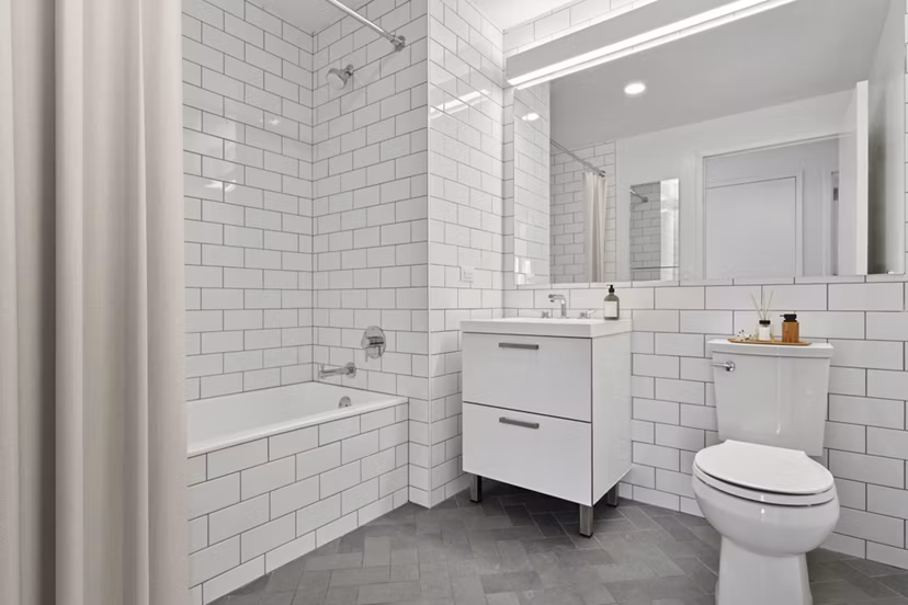 bathroom at The Artisan Apartments