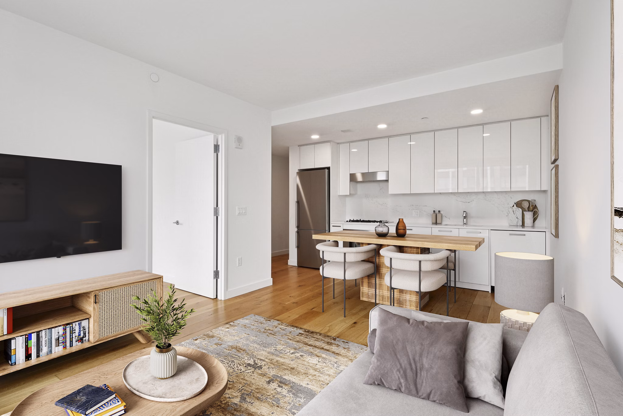 living room at The Artisan Apartments