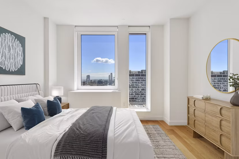 bedroom at The Essex Apartments