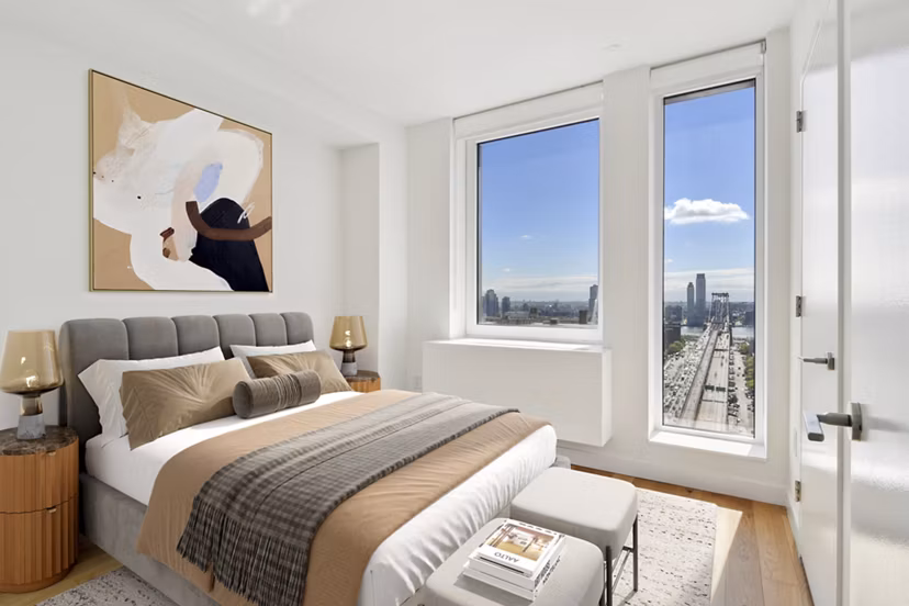 bedroom at The Essex Apartments