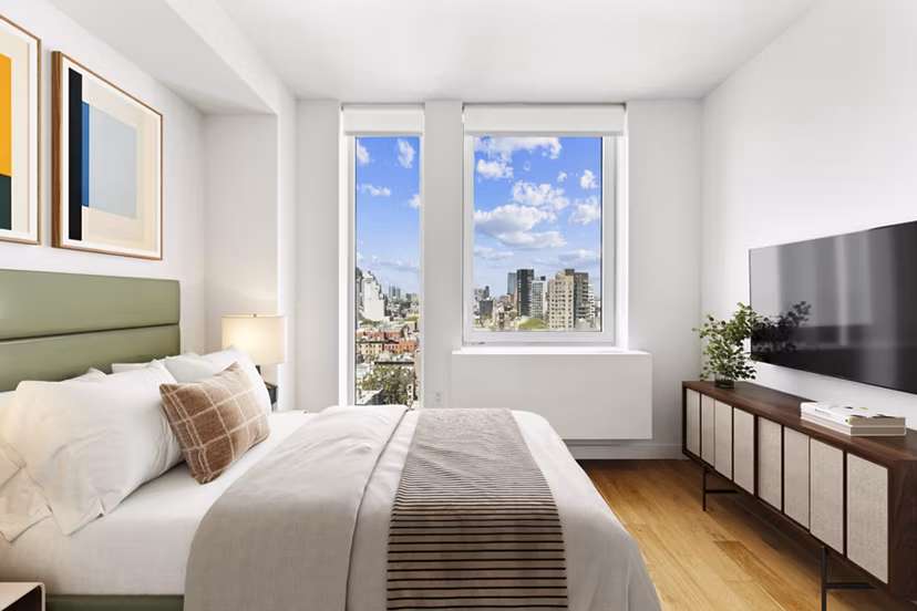bedroom at The Essex Apartments