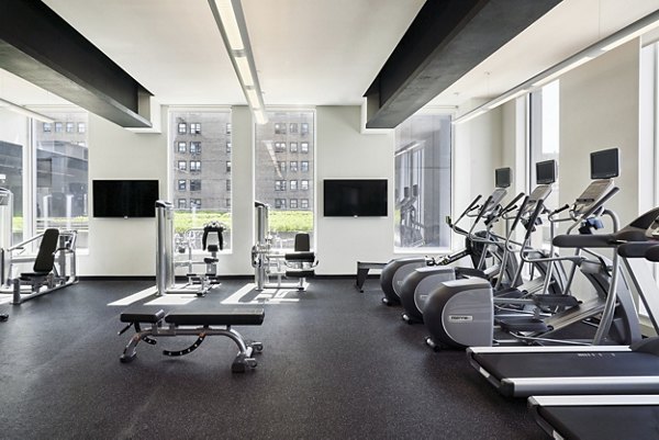 fitness center at The Essex Apartments