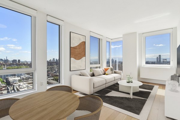 living room at The Essex Apartments
