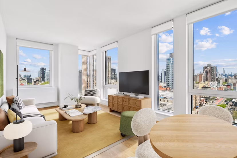 living room at The Essex Apartments