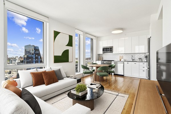 living room at The Essex Apartments
