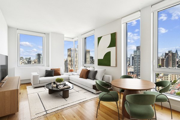 living room at The Essex Apartments