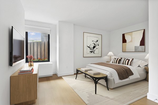 bedroom at The Rollins Apartments