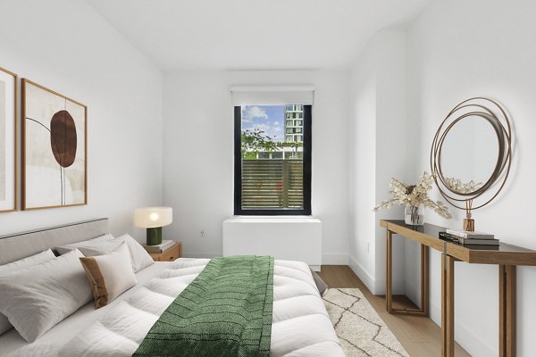 bedroom at The Rollins Apartments