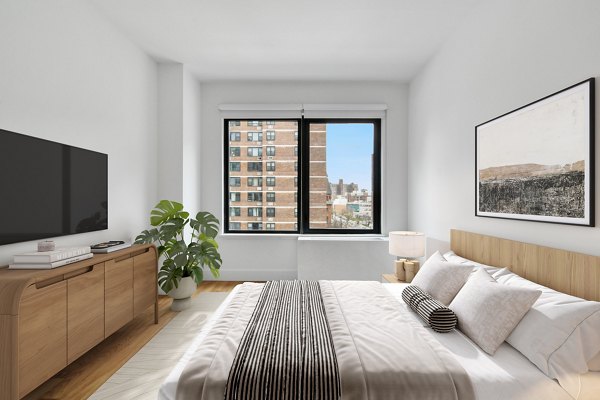 bedroom at The Rollins Apartments