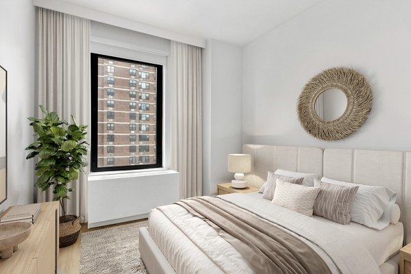 bedroom at The Rollins Apartments