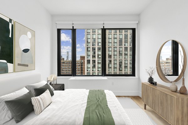 bedroom at The Rollins Apartments
