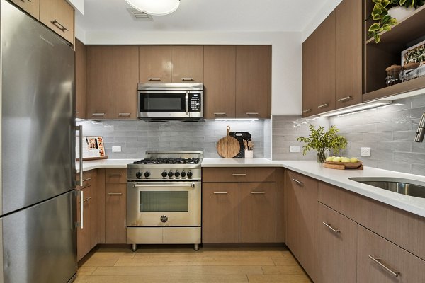 kitchen at The Rollins Apartments