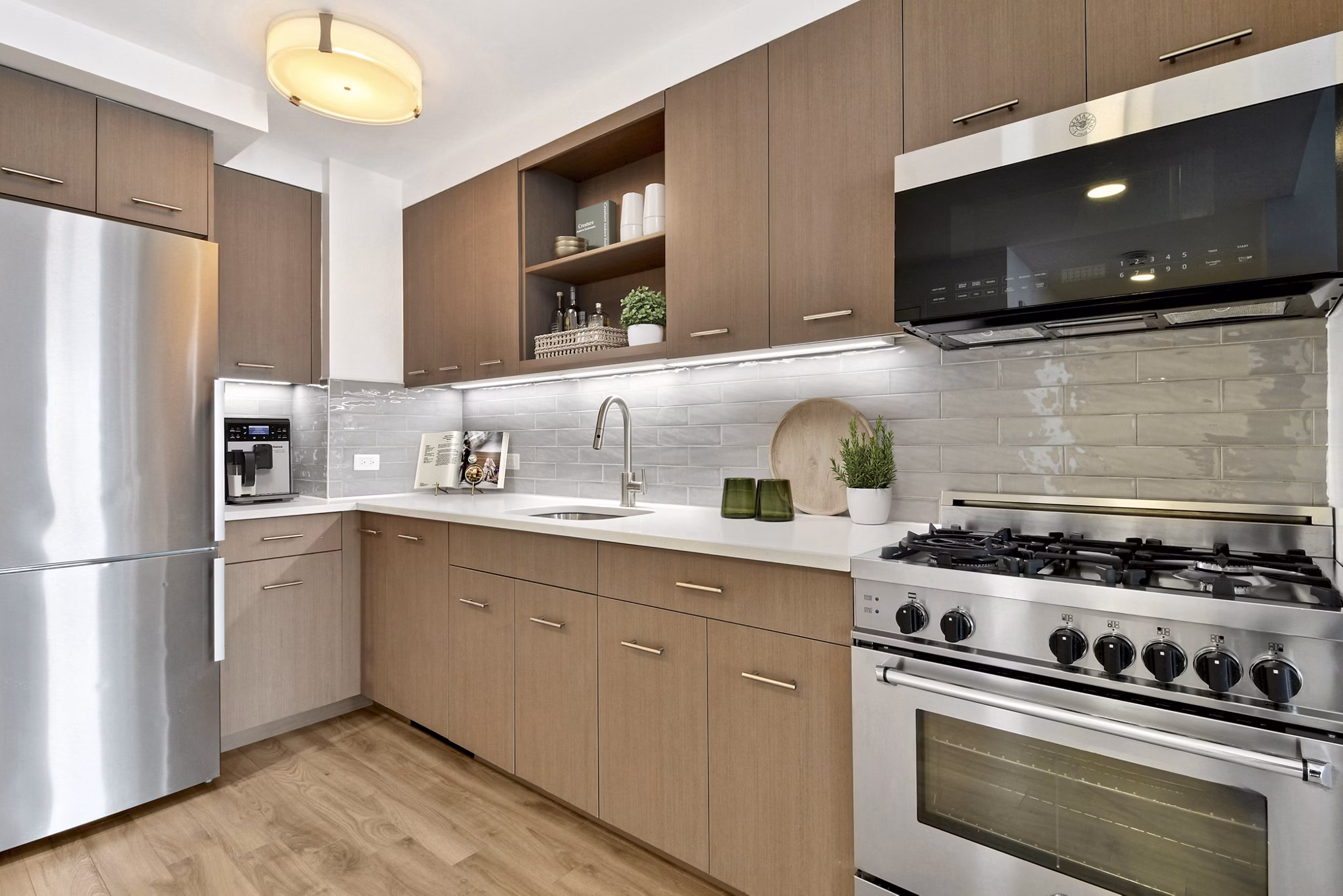 kitchen at The Rollins Apartments