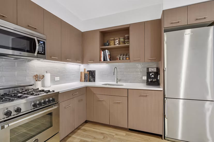 kitchen at The Rollins Apartments