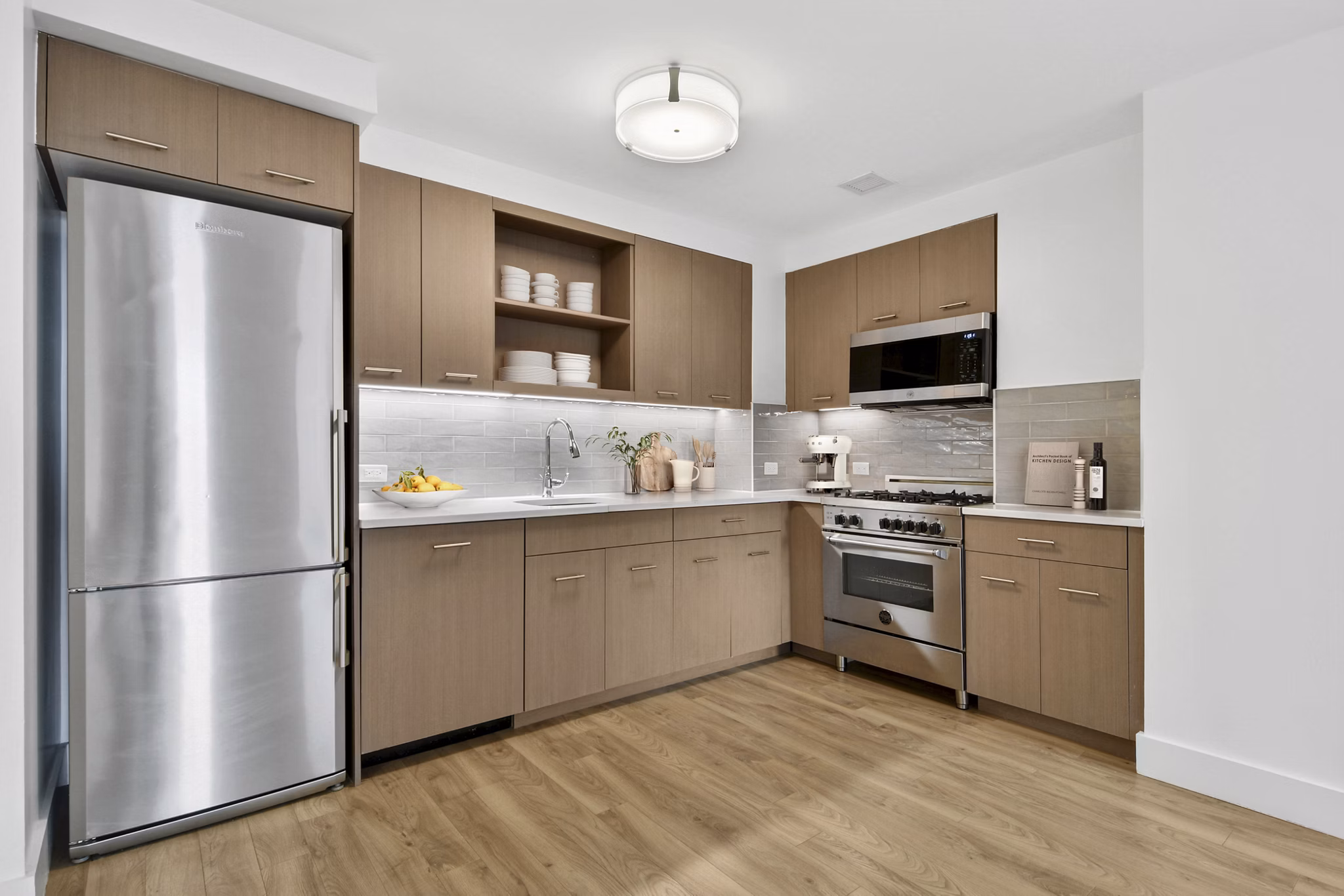 kitchen at The Rollins Apartments