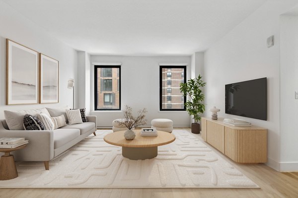 living room at The Rollins Apartments