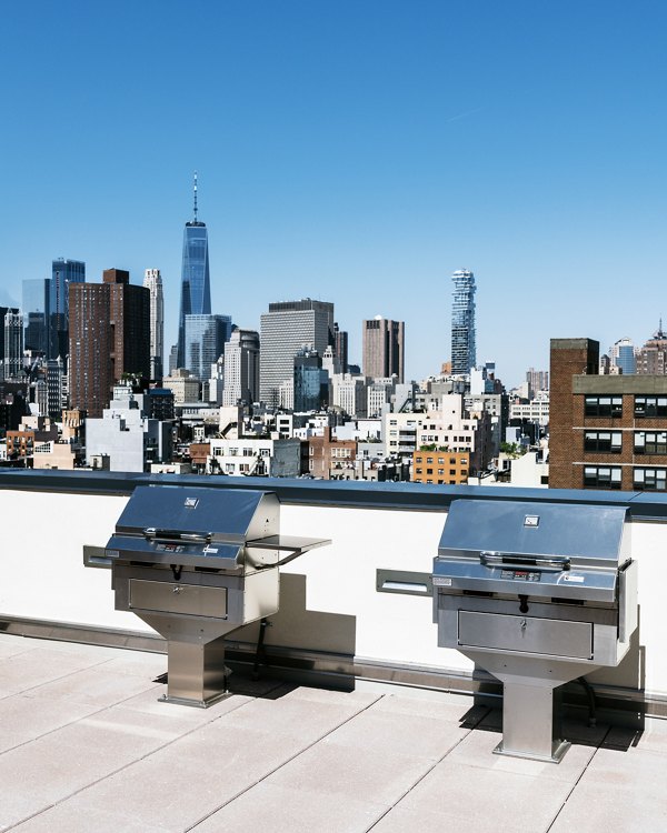 grill area/patio at The Rollins Apartments