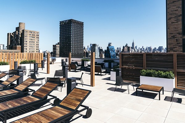 patio/balcony at The Rollins Apartments
