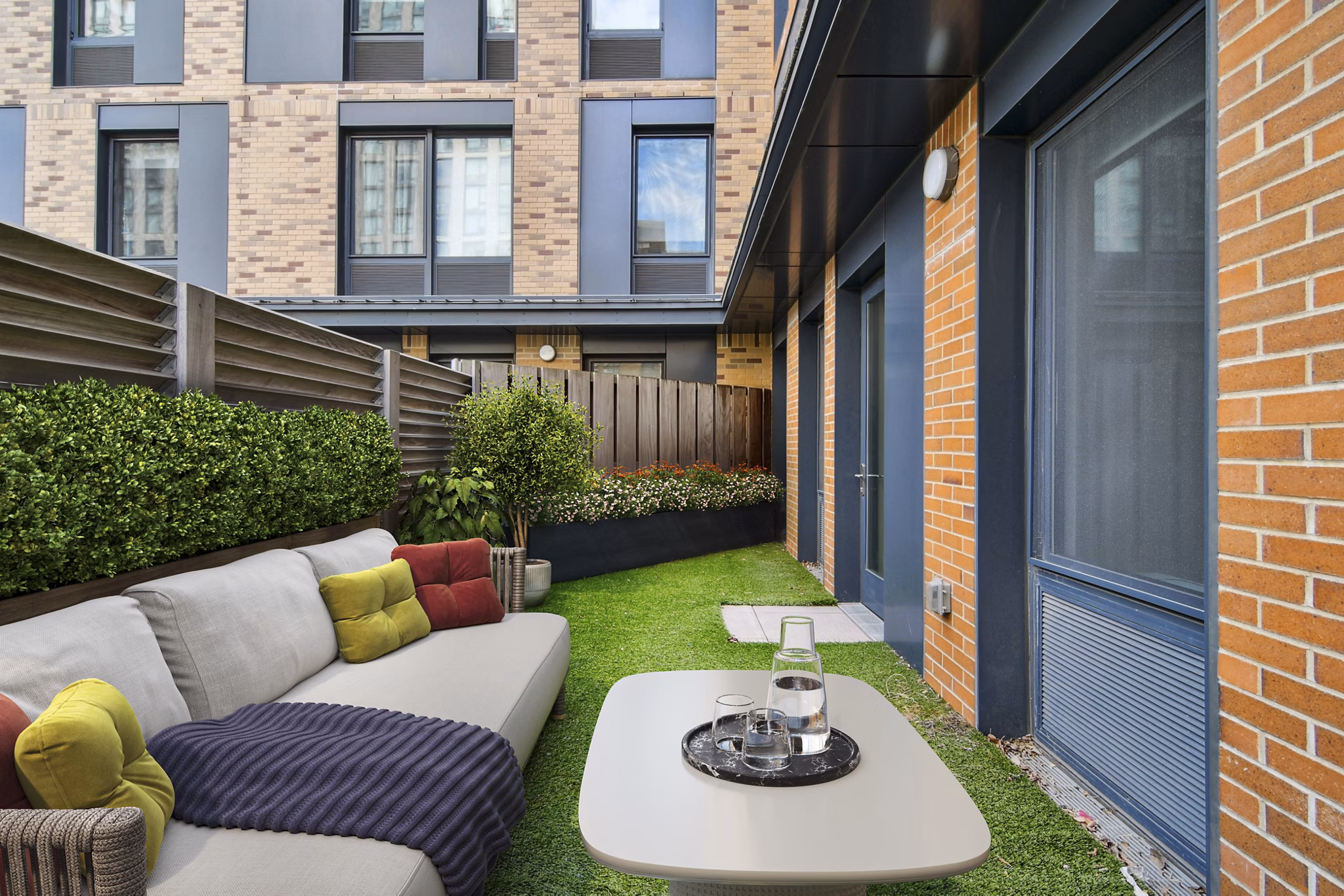 patio at The Rollins Apartments