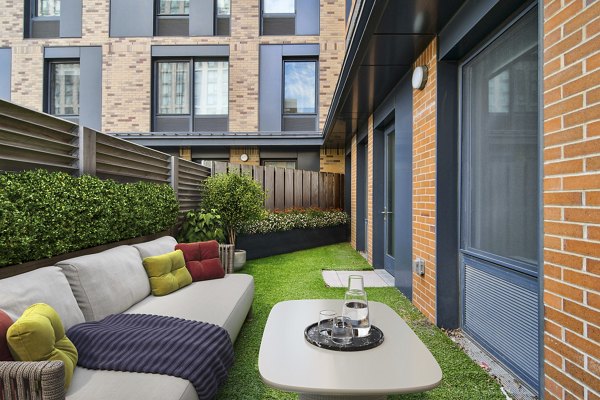 patio at The Rollins Apartments