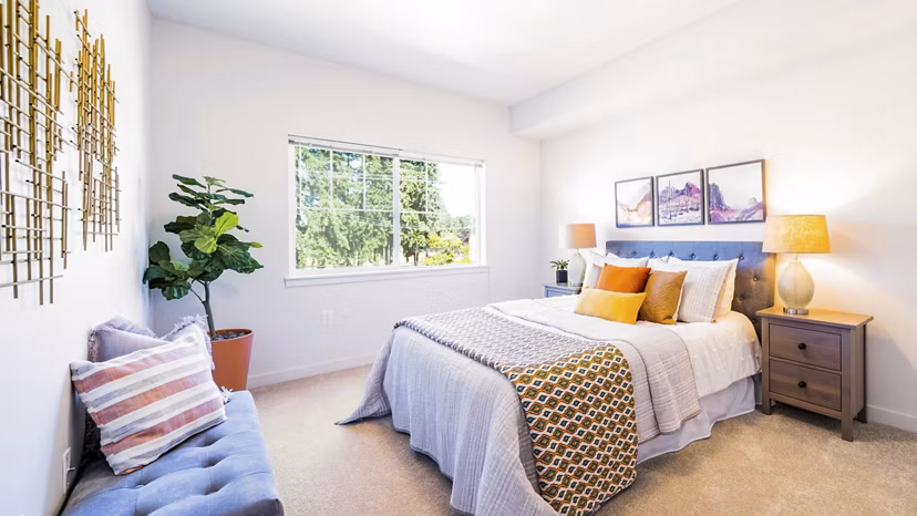 bedroom at Wellstone Apartments