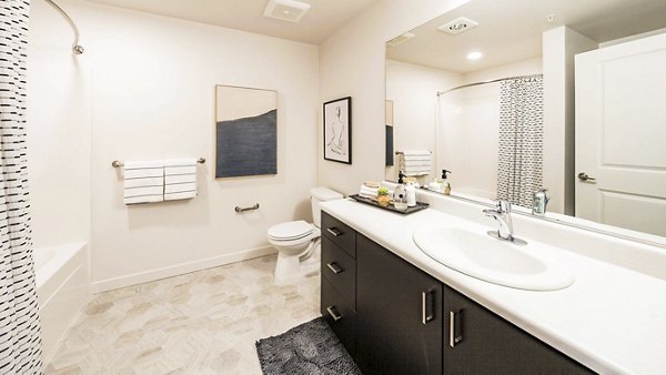 bathroom at Wellstone Apartments