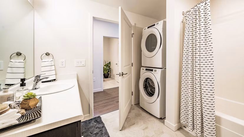 bathroom at Wellstone Apartments