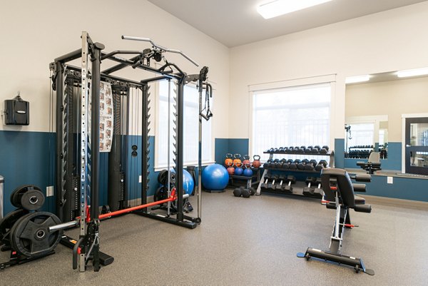 fitness center at Wellstone Apartments