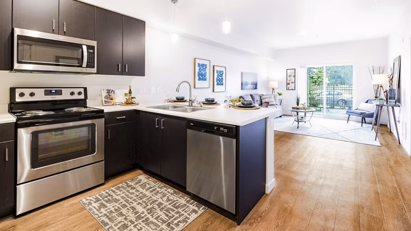 kitchen at Wellstone Apartments