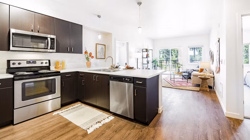 kitchen at Wellstone Apartments