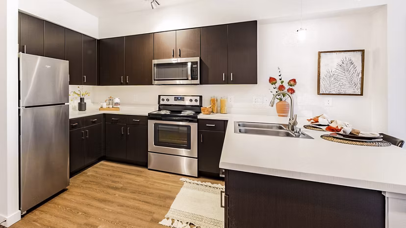 kitchen at Wellstone Apartments