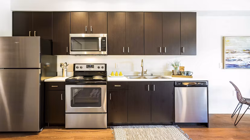 kitchen at Wellstone Apartments