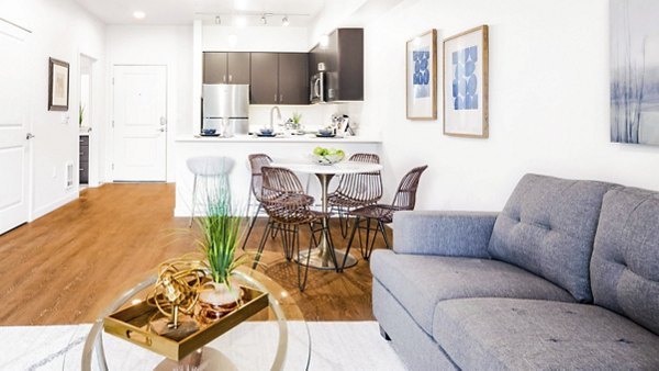 living room at Wellstone Apartments