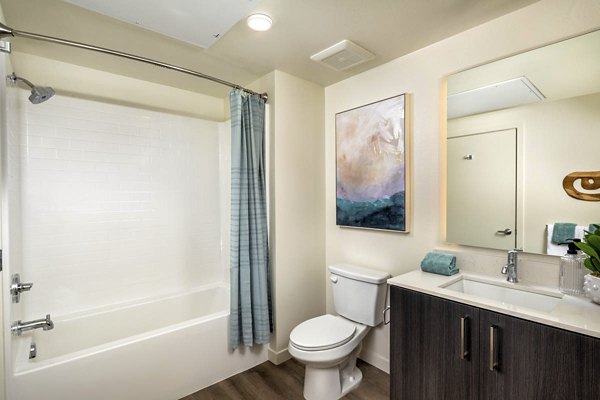 bathroom at Alta Merita Apartments